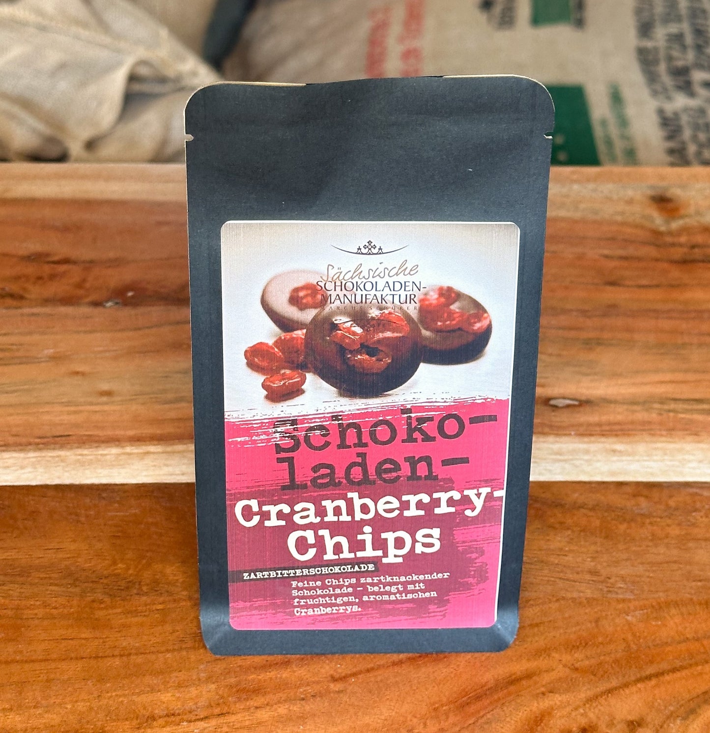 Zartbitter Schokoladen-Cranberry-Chips