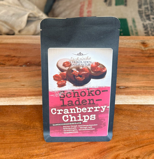 Zartbitter Schokoladen-Cranberry-Chips